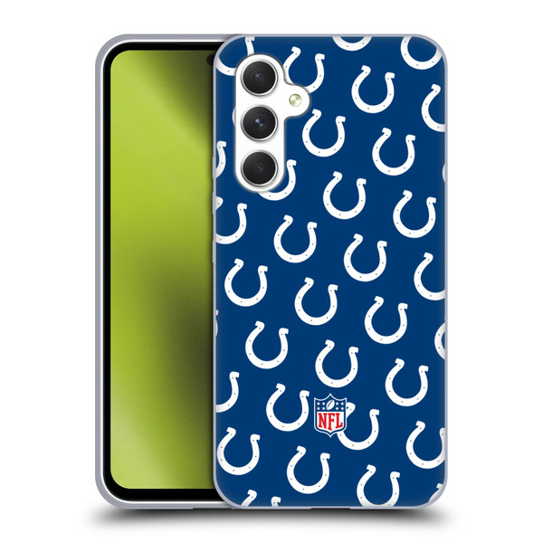 NFL Indianapolis Colts Artwork Patterns Soft Gel Case for Samsung Galaxy A54 5G