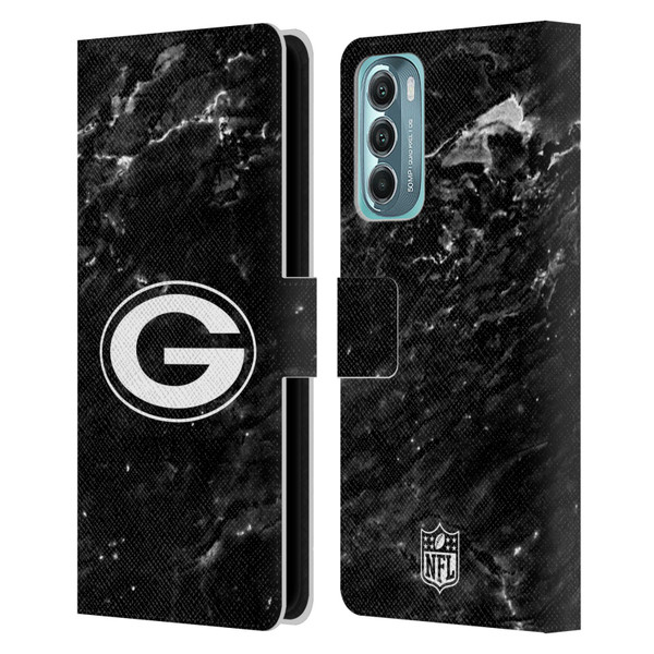 NFL Green Bay Packers Artwork Marble Leather Book Wallet Case Cover For Motorola Moto G Stylus 5G (2022)