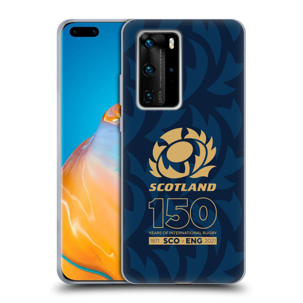 Scotland Rugby 150th Anniversary Thistle Soft Gel Case for Huawei P40 Pro / P40 Pro Plus 5G