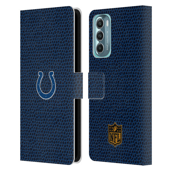 NFL Indianapolis Colts Logo Football Leather Book Wallet Case Cover For Motorola Moto G Stylus 5G (2022)