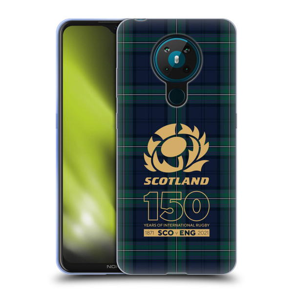 Scotland Rugby 150th Anniversary Tartan Soft Gel Case for Nokia 5.3