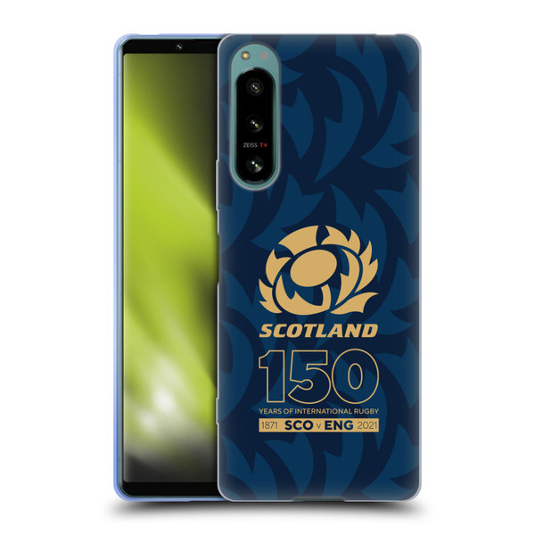 Scotland Rugby 150th Anniversary Thistle Soft Gel Case for Sony Xperia 5 IV