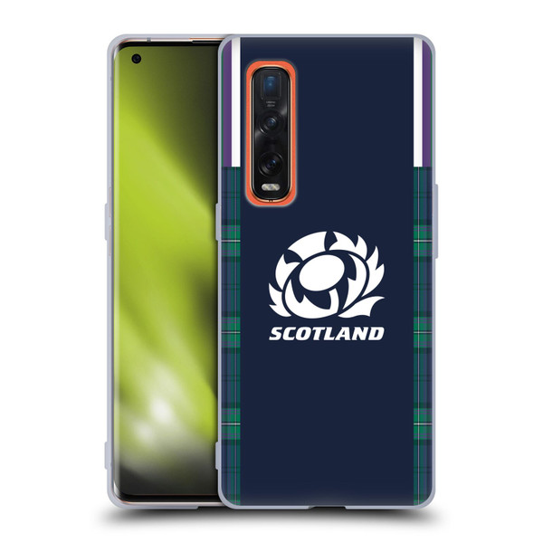 Scotland Rugby 2023/24 Crest Kit Home Soft Gel Case for OPPO Find X2 Pro 5G