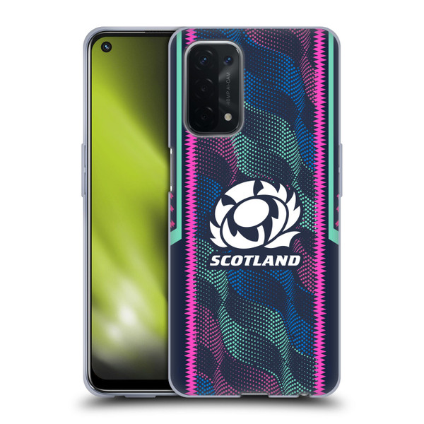 Scotland Rugby 2023/24 Crest Kit Wave Training Soft Gel Case for OPPO A54 5G