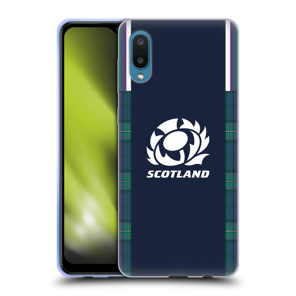 Scotland Rugby 2023/24 Crest Kit Home Soft Gel Case for Samsung Galaxy A02/M02 (2021)