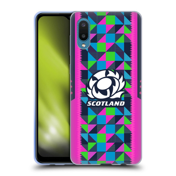 Scotland Rugby 2023/24 Crest Kit Neon Training Soft Gel Case for Samsung Galaxy A02/M02 (2021)