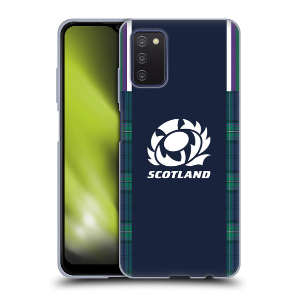 Scotland Rugby 2023/24 Crest Kit Home Soft Gel Case for Samsung Galaxy A03s (2021)