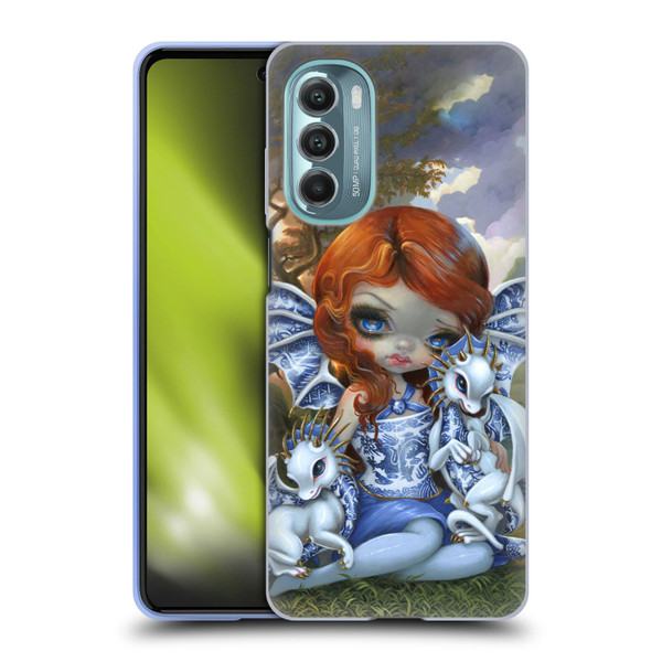 Strangeling Dragon Blue Willow Fairy Soft Gel Case for Motorola Moto G Stylus 5G (2022)
