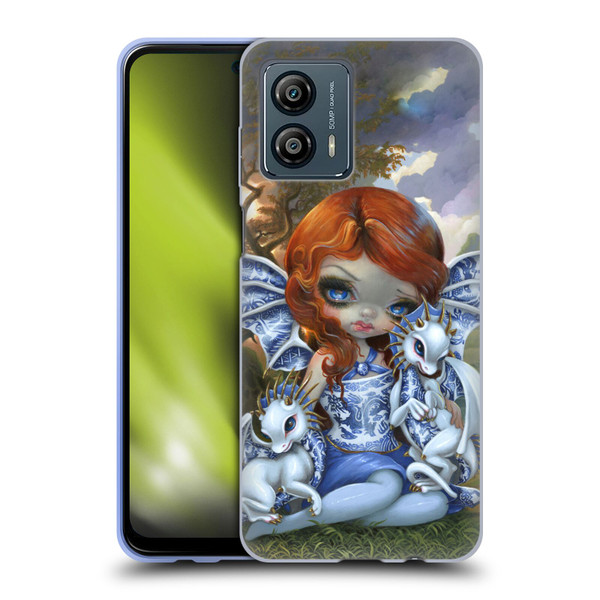 Strangeling Dragon Blue Willow Fairy Soft Gel Case for Motorola Moto G53 5G
