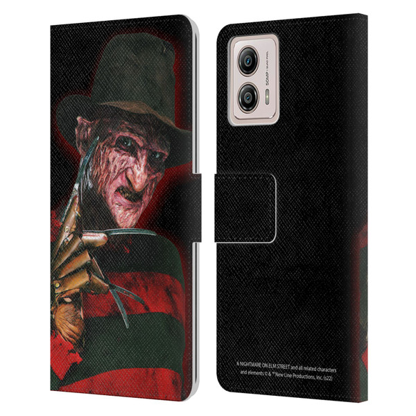 A Nightmare On Elm Street 2 Freddy's Revenge Graphics Key Art Leather Book Wallet Case Cover For Motorola Moto G53 5G