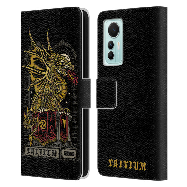 Trivium Graphics Big Dragon Leather Book Wallet Case Cover For Xiaomi 12 Lite