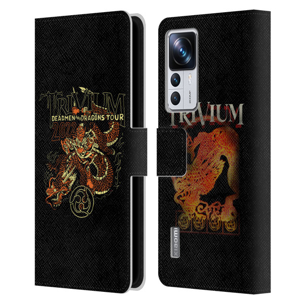 Trivium Graphics Deadmen And Dragons Leather Book Wallet Case Cover For Xiaomi 12T Pro