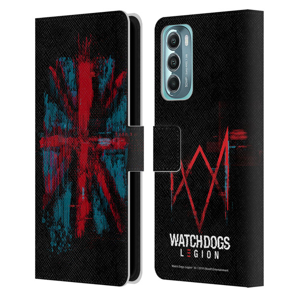 Watch Dogs Legion Key Art Flag Glitch Leather Book Wallet Case Cover For Motorola Moto G Stylus 5G (2022)