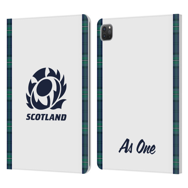 Scotland Rugby 2023/24 Crest Kit Away Leather Book Wallet Case Cover For Apple iPad Pro 11 2020 / 2021 / 2022