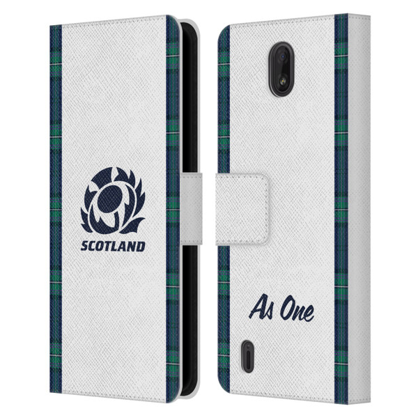 Scotland Rugby 2023/24 Crest Kit Away Leather Book Wallet Case Cover For Nokia C01 Plus/C1 2nd Edition