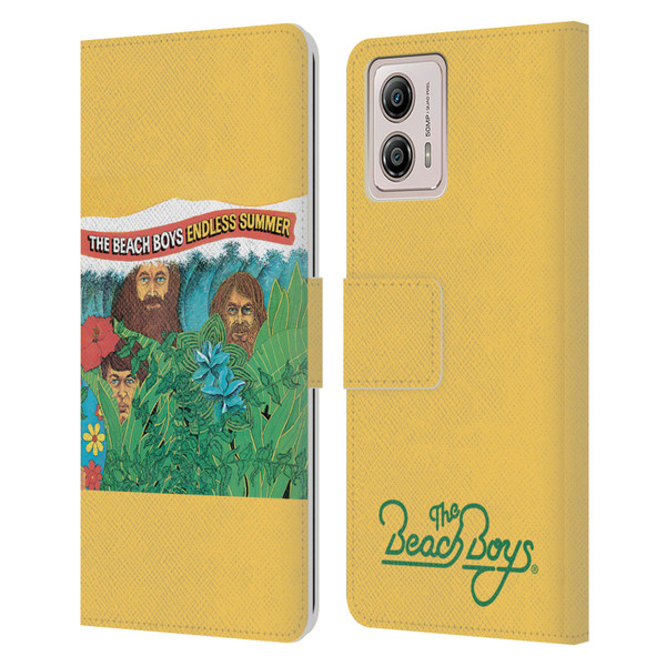 The Beach Boys Album Cover Art Endless Summer Leather Book Wallet Case Cover For Motorola Moto G53 5G