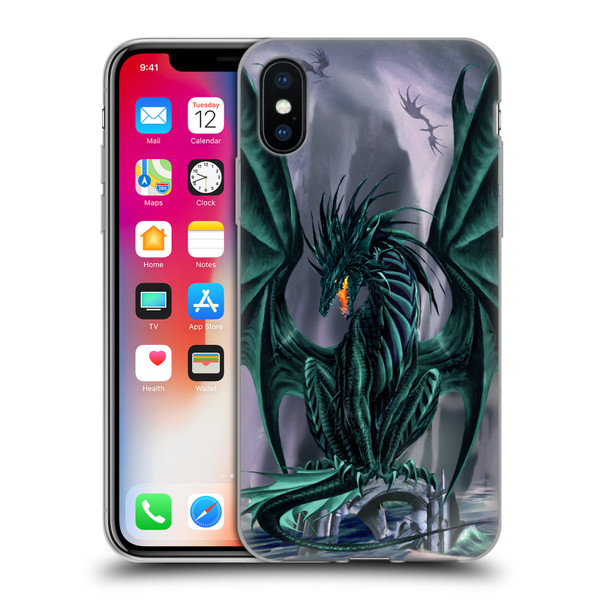 Ruth Thompson Dragons Jade Soft Gel Case for Apple iPhone X / iPhone XS