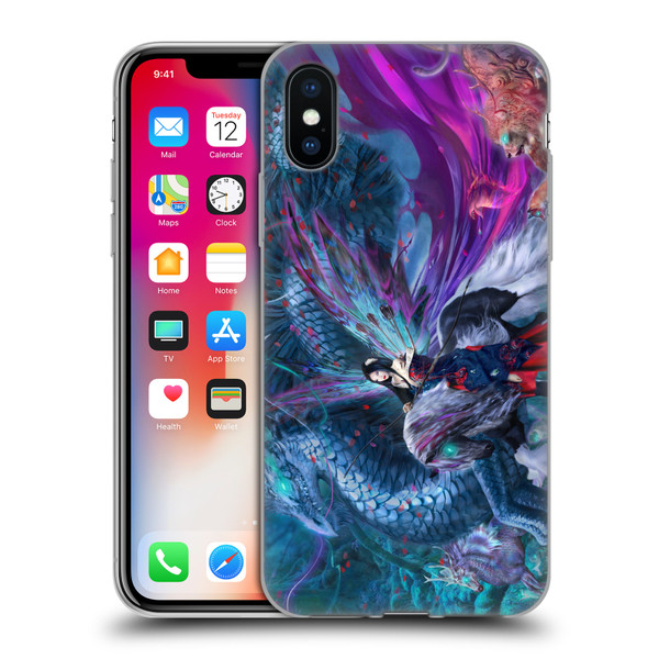 Ruth Thompson Dragons Ride of the Yokai Soft Gel Case for Apple iPhone X / iPhone XS