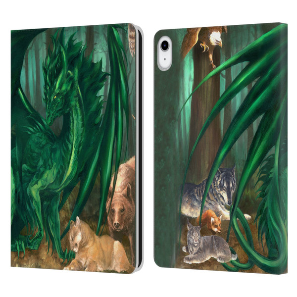Ruth Thompson Dragons Lord of the Forest Leather Book Wallet Case Cover For Apple iPad 10.9 (2022)