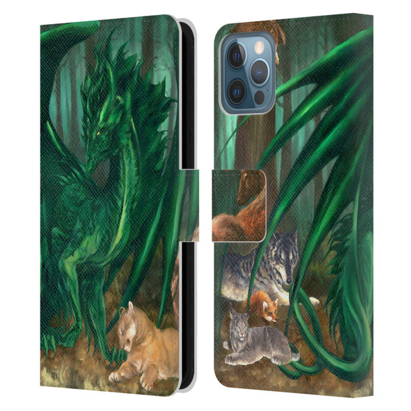Ruth Thompson Dragons Lord of the Forest Leather Book Wallet Case Cover For Apple iPhone 12 / iPhone 12 Pro