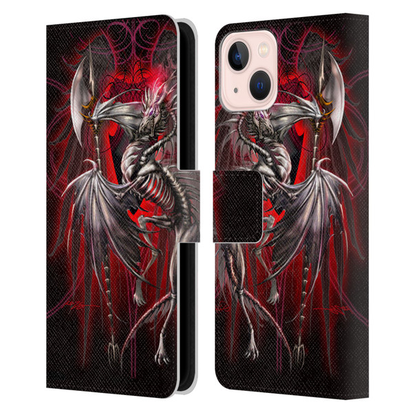 Ruth Thompson Dragons Lichblade Leather Book Wallet Case Cover For Apple iPhone 13