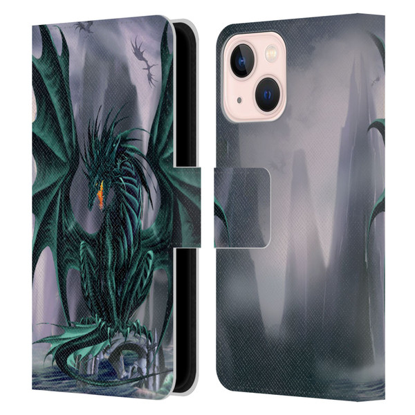 Ruth Thompson Dragons Jade Leather Book Wallet Case Cover For Apple iPhone 13 Mini