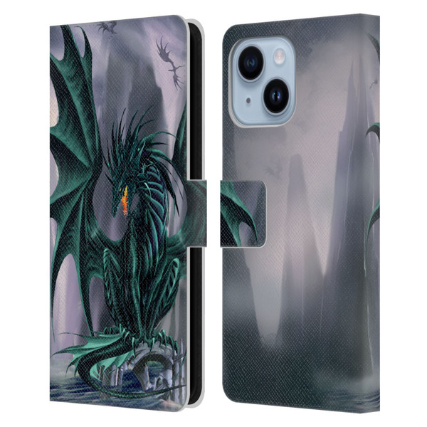 Ruth Thompson Dragons Jade Leather Book Wallet Case Cover For Apple iPhone 14 Plus