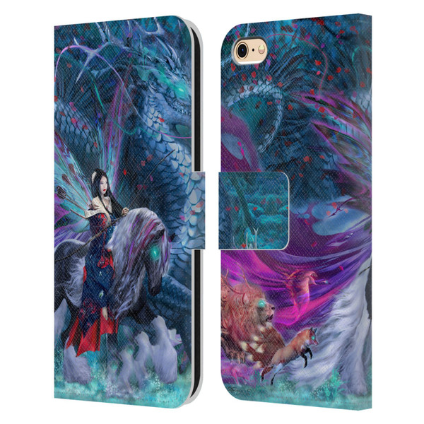 Ruth Thompson Dragons Ride of the Yokai Leather Book Wallet Case Cover For Apple iPhone 6 / iPhone 6s