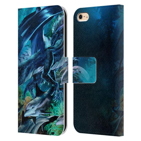 Ruth Thompson Dragons Sea Frolic Leather Book Wallet Case Cover For Apple iPhone 6 / iPhone 6s