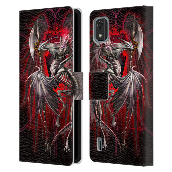 Ruth Thompson Dragons Lichblade Leather Book Wallet Case Cover For Nokia C2 2nd Edition