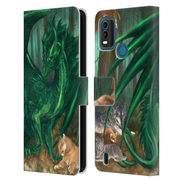 Ruth Thompson Dragons Lord of the Forest Leather Book Wallet Case Cover For Nokia G11 Plus