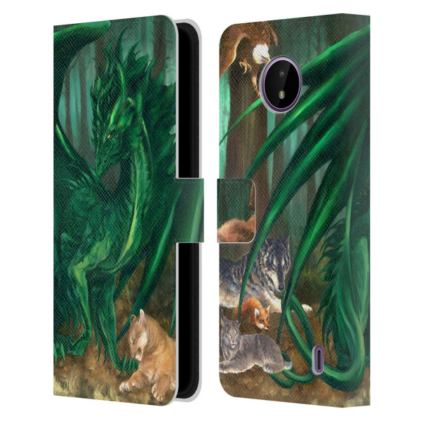 Ruth Thompson Dragons Lord of the Forest Leather Book Wallet Case Cover For Nokia C10 / C20