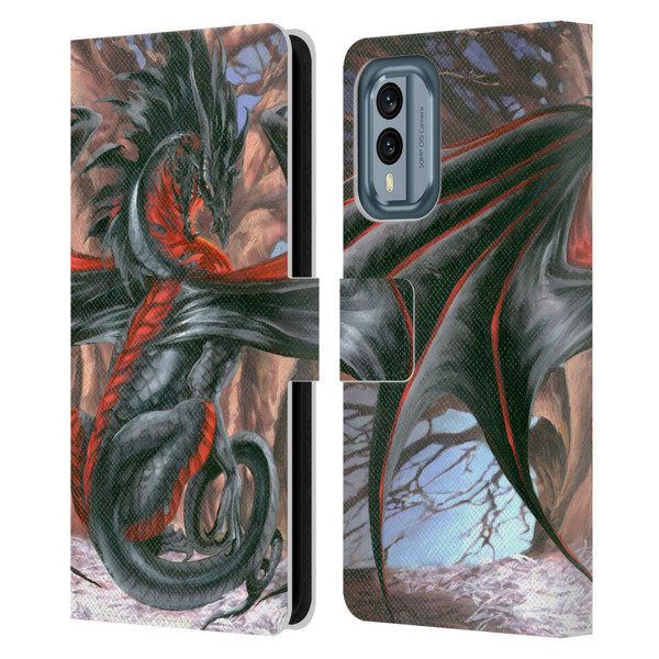 Ruth Thompson Dragons Malice Leather Book Wallet Case Cover For Nokia X30