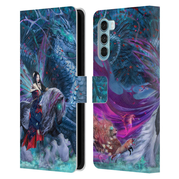 Ruth Thompson Dragons Ride of the Yokai Leather Book Wallet Case Cover For Motorola Edge S30 / Moto G200 5G