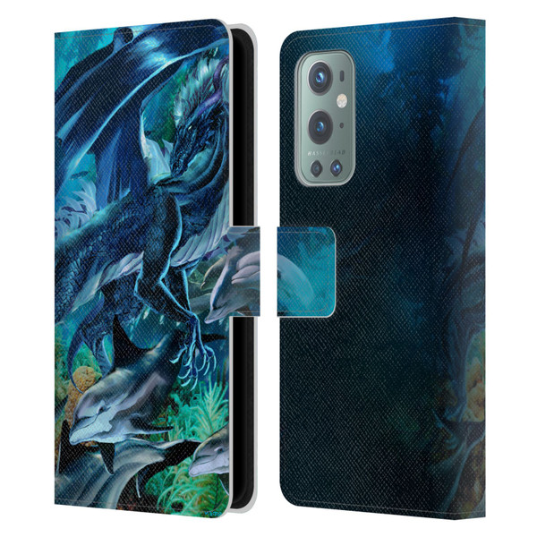 Ruth Thompson Dragons Sea Frolic Leather Book Wallet Case Cover For OnePlus 9