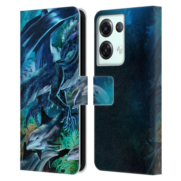 Ruth Thompson Dragons Sea Frolic Leather Book Wallet Case Cover For OPPO Reno8 Pro