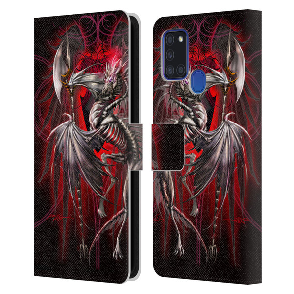 Ruth Thompson Dragons Lichblade Leather Book Wallet Case Cover For Samsung Galaxy A21s (2020)