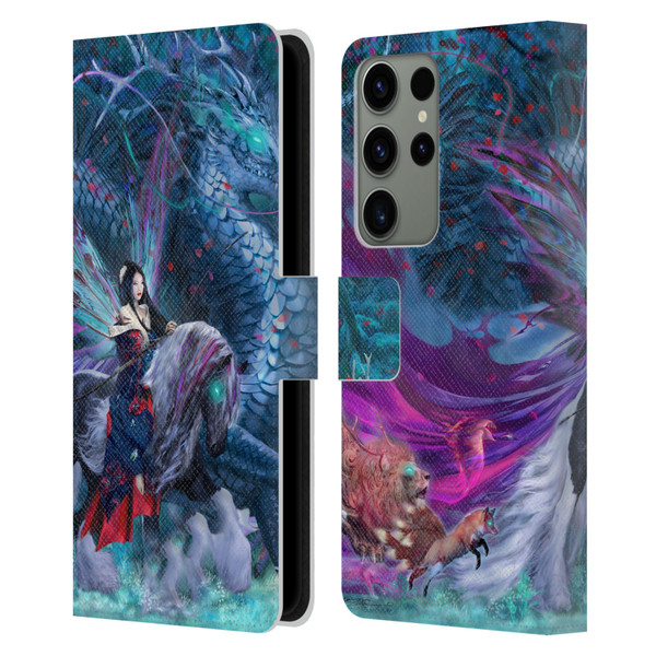 Ruth Thompson Dragons Ride of the Yokai Leather Book Wallet Case Cover For Samsung Galaxy S23 Ultra 5G