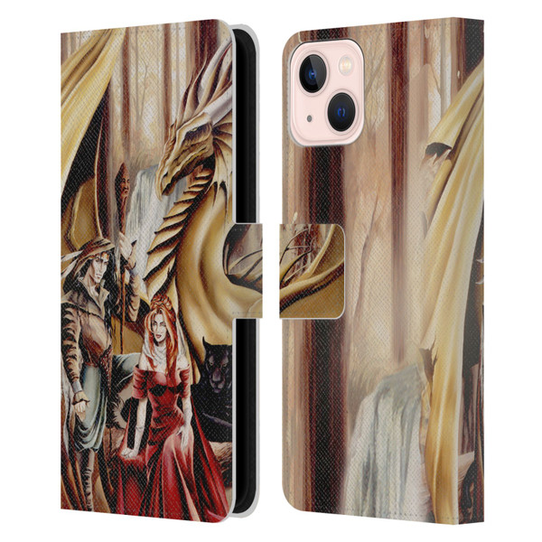 Ruth Thompson Dragons 2 Gathering Leather Book Wallet Case Cover For Apple iPhone 13
