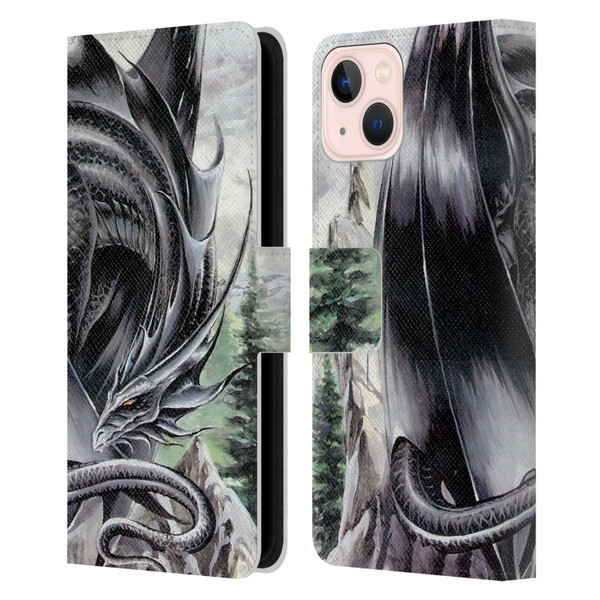Ruth Thompson Dragons 2 Morning Stretch Leather Book Wallet Case Cover For Apple iPhone 13