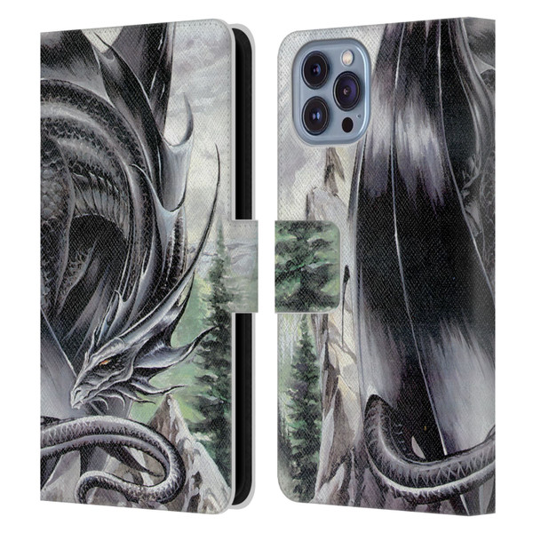 Ruth Thompson Dragons 2 Morning Stretch Leather Book Wallet Case Cover For Apple iPhone 14