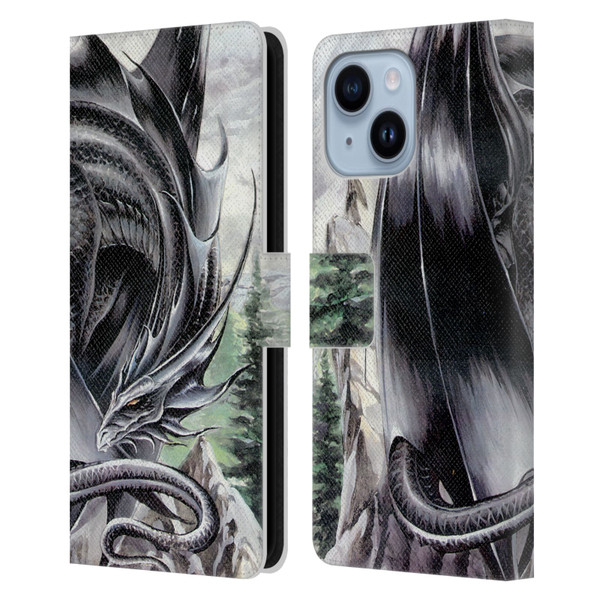 Ruth Thompson Dragons 2 Morning Stretch Leather Book Wallet Case Cover For Apple iPhone 14 Plus