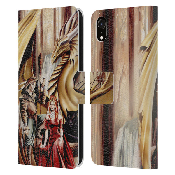 Ruth Thompson Dragons 2 Gathering Leather Book Wallet Case Cover For Apple iPhone XR