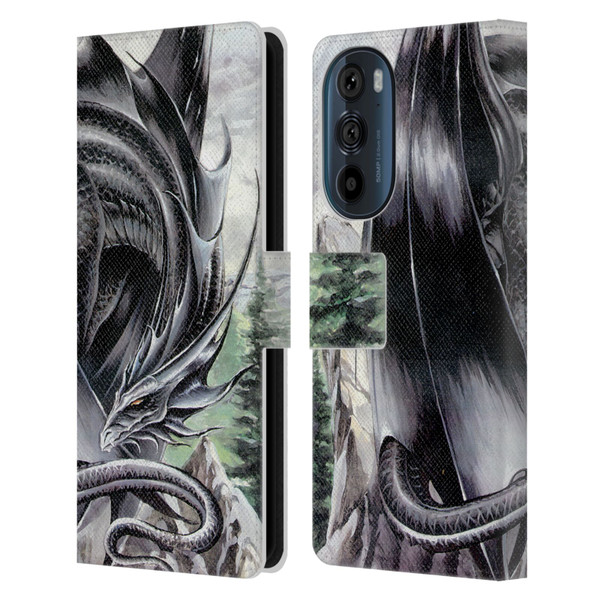 Ruth Thompson Dragons 2 Morning Stretch Leather Book Wallet Case Cover For Motorola Edge 30