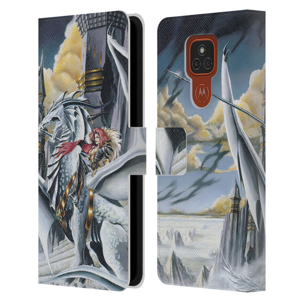 Ruth Thompson Dragons 2 Warring Tribes Leather Book Wallet Case Cover For Motorola Moto E7 Plus