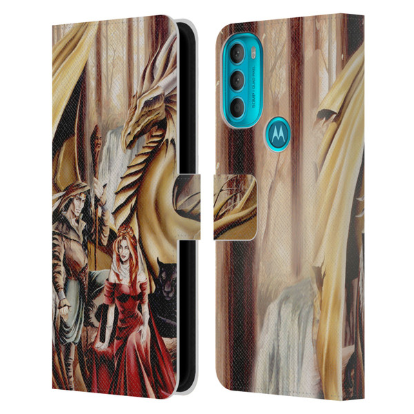 Ruth Thompson Dragons 2 Gathering Leather Book Wallet Case Cover For Motorola Moto G71 5G