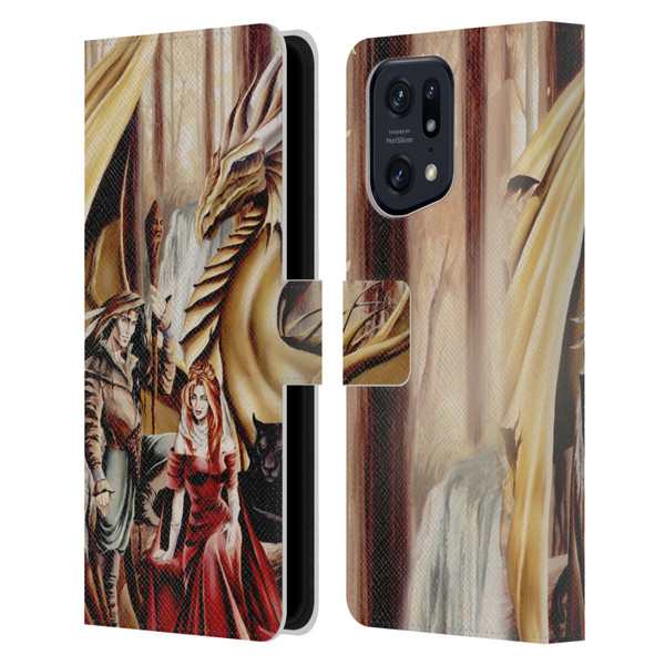 Ruth Thompson Dragons 2 Gathering Leather Book Wallet Case Cover For OPPO Find X5 Pro