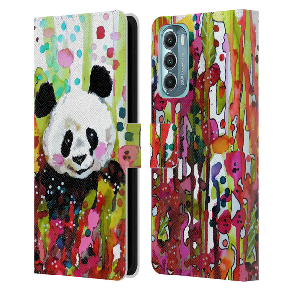Sylvie Demers Nature Panda Leather Book Wallet Case Cover For Motorola Moto G Stylus 5G (2022)