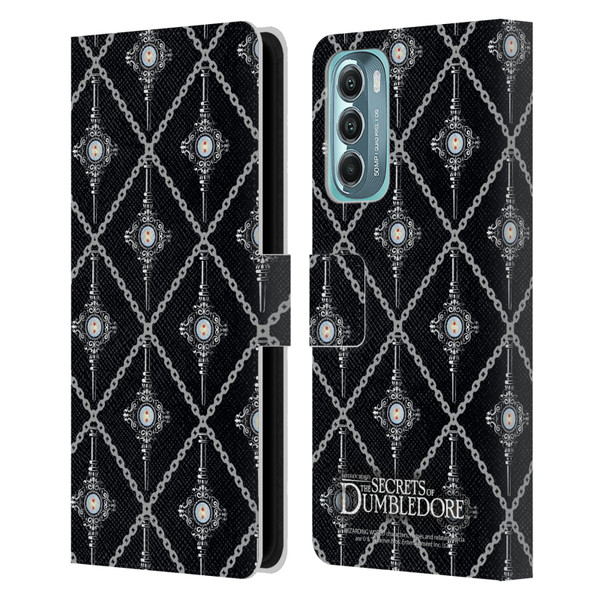Fantastic Beasts: Secrets of Dumbledore Graphics Blood Troth Pattern Leather Book Wallet Case Cover For Motorola Moto G Stylus 5G (2022)
