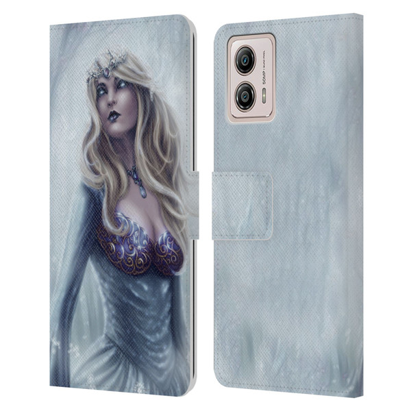 Tiffany "Tito" Toland-Scott Christmas Art Winter Forest Queen Leather Book Wallet Case Cover For Motorola Moto G53 5G